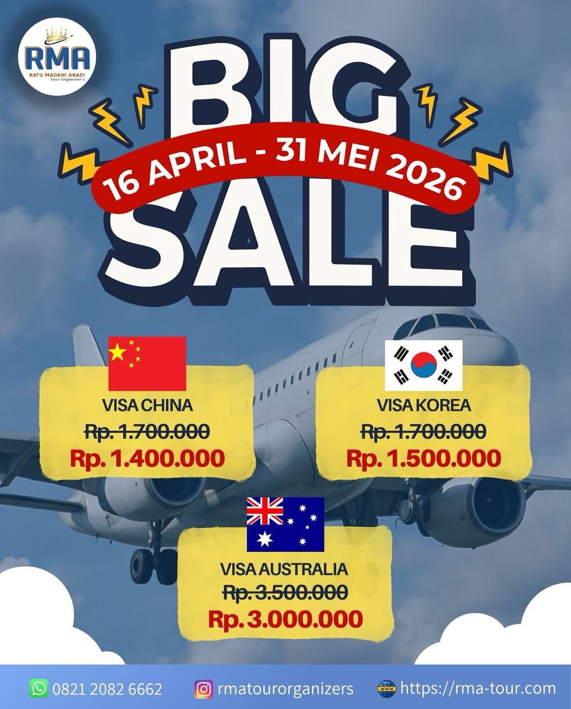 BIG SALE VISA: Hanya Sampai 31 Mei!